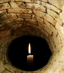 candle in well